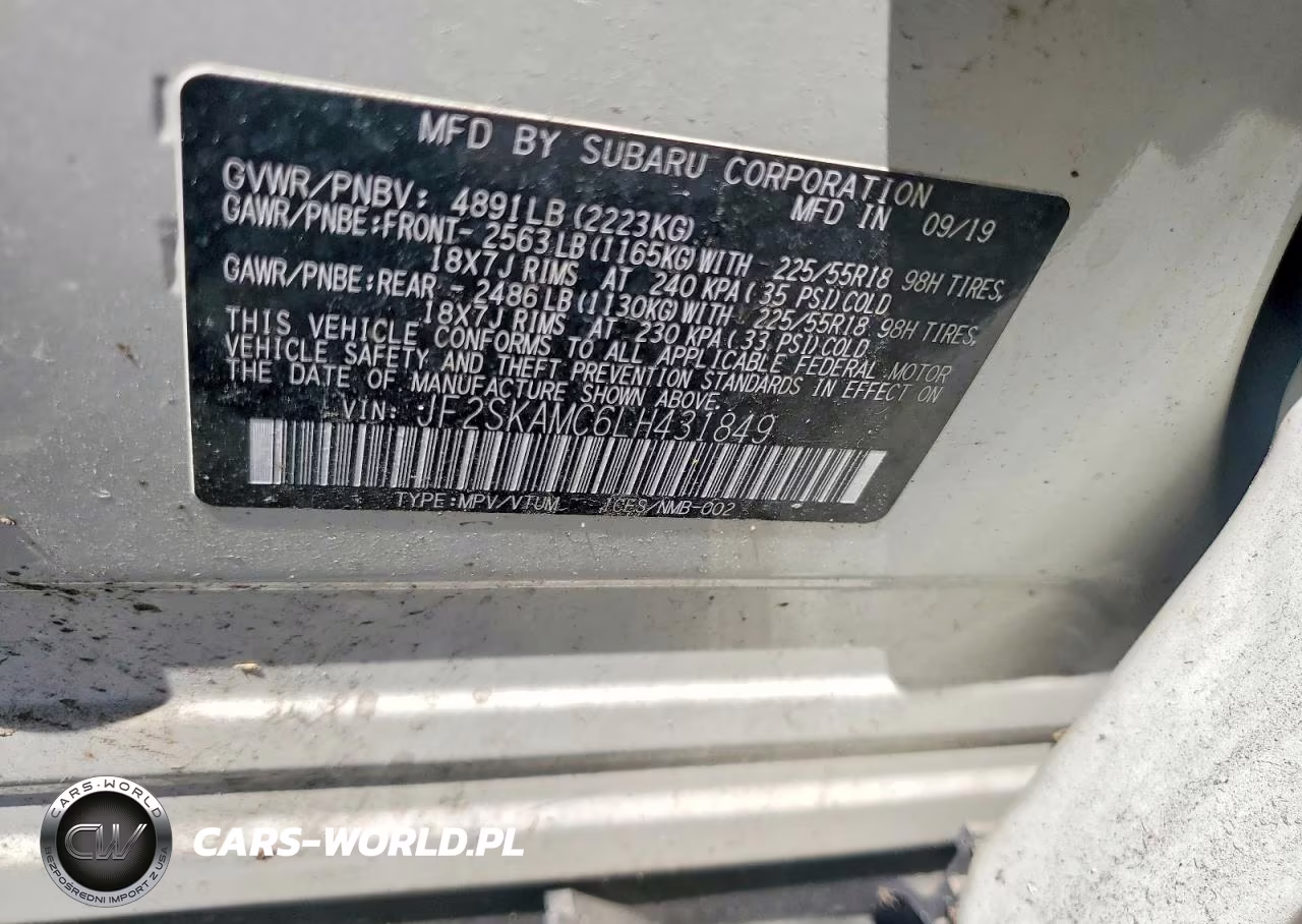 2020 Subaru Forester Sport VIN:JF2SKAMC6LH431849 - 12