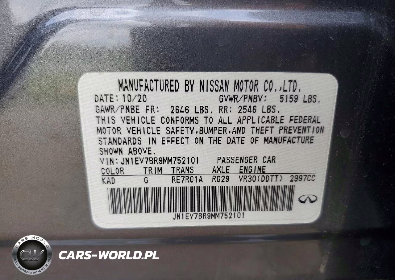 2021 Infiniti Q50 Luxe VIN:JN1EV7BR9MM752101 - 12