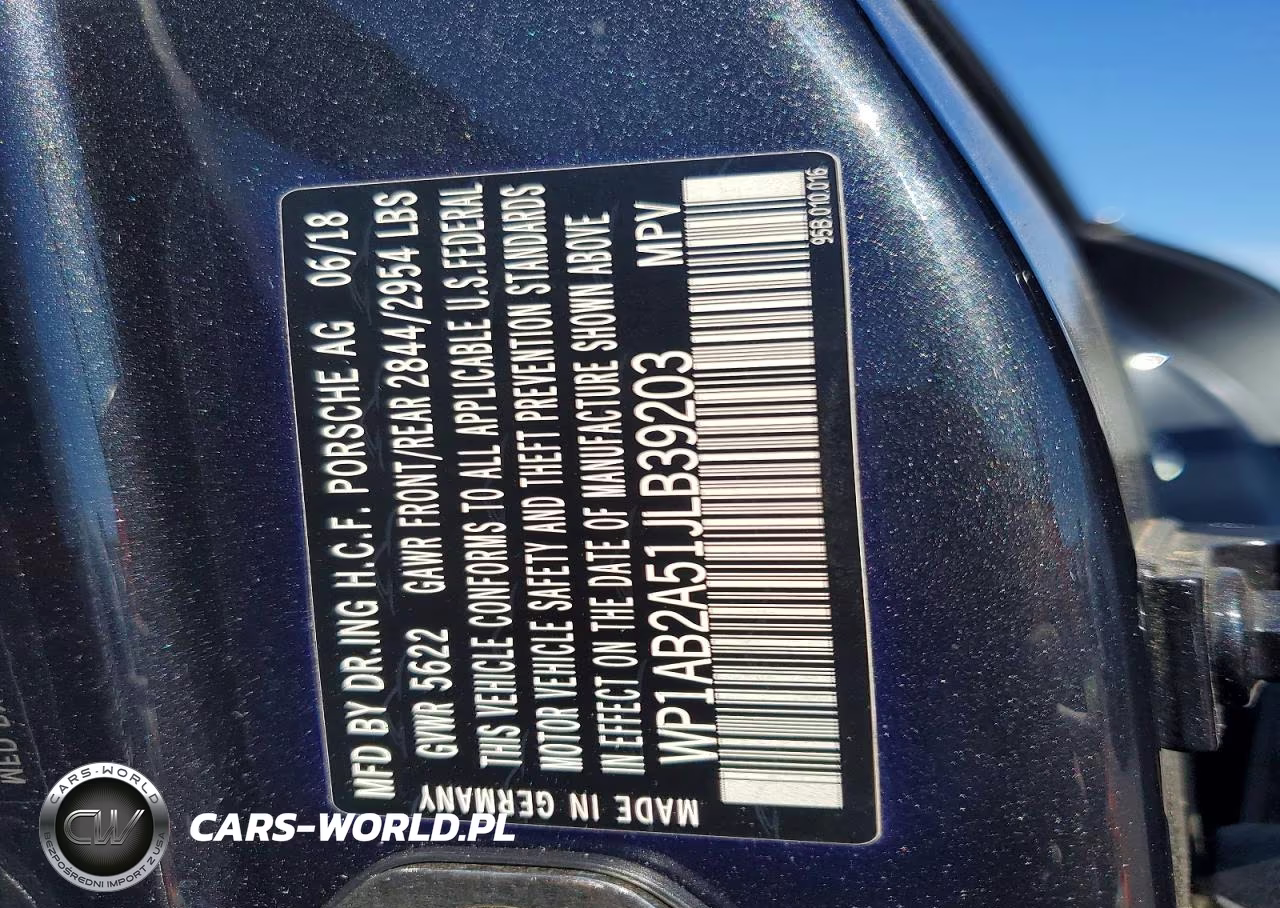 2018 Porsche Macan S VIN:WP1AB2A51JLB39203 - 13