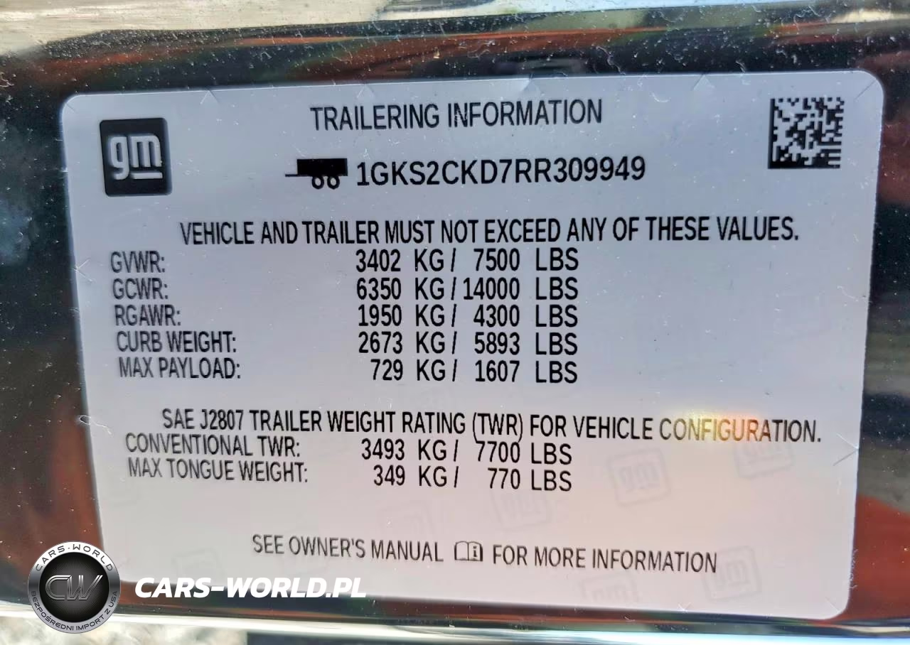 2024 GMC Yukon At4 VIN:1GKS2CKD7RR309949 - 14