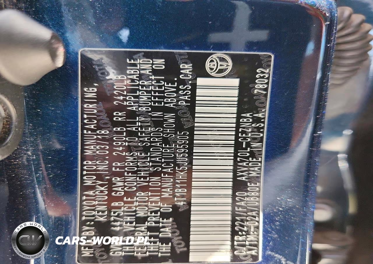 2018 Toyota Camry Le VIN:4T1B11HK5JU595905 - 12