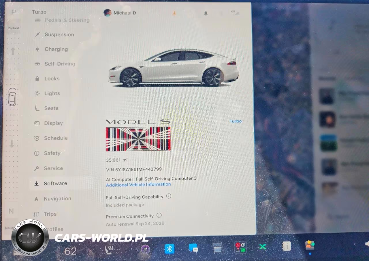 2021 Tesla Model S VIN:5YJSA1E61MF442799 - 9
