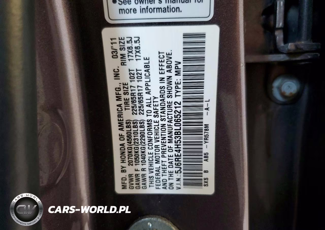 2011 Honda Cr-V Ex VIN:5J6RE4H53BL065212 - 13