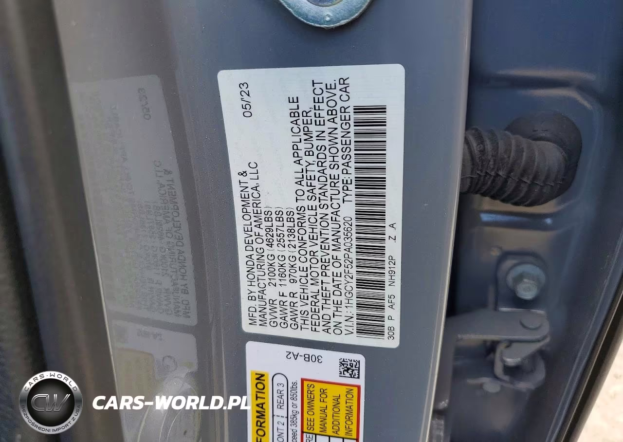 2023 Honda Accord Hybrid Sport VIN:1HGCY2F52PA035620 - 12