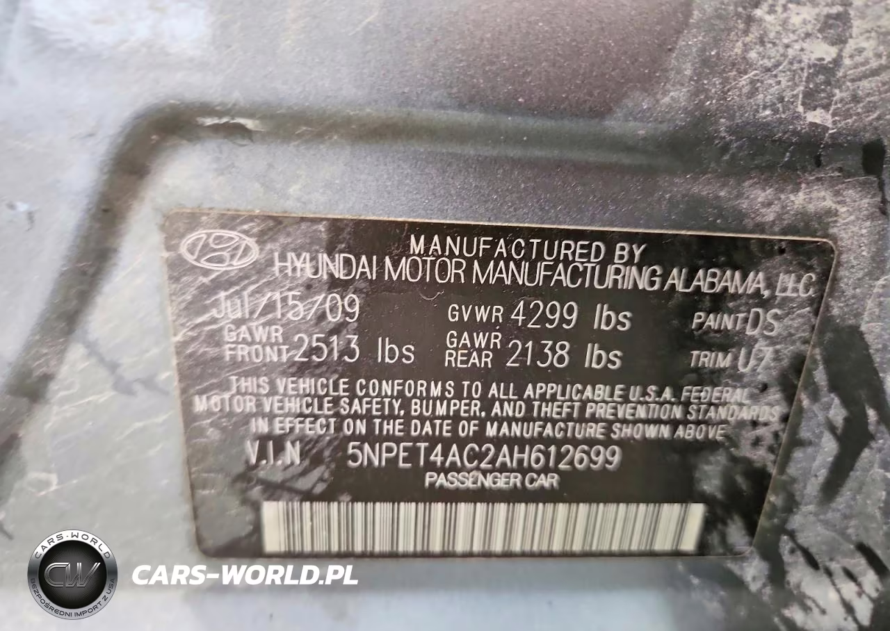 2010 Hyundai Sonata Gls VIN:5NPET4AC2AH612699 - 13
