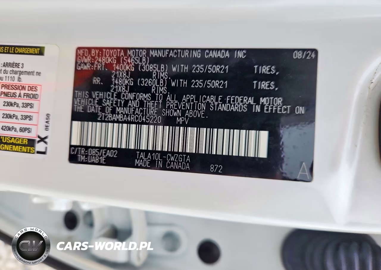2024 Lexus Rx 350 Premium VIN:2T2BAMBA4RC045220 - 12