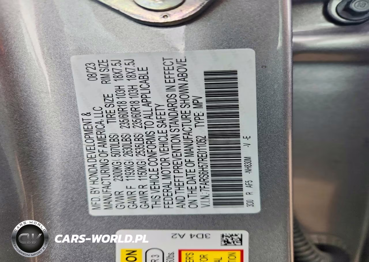 2024 Honda Cr-V Sport VIN:7FARS6H57RE011052 - 12