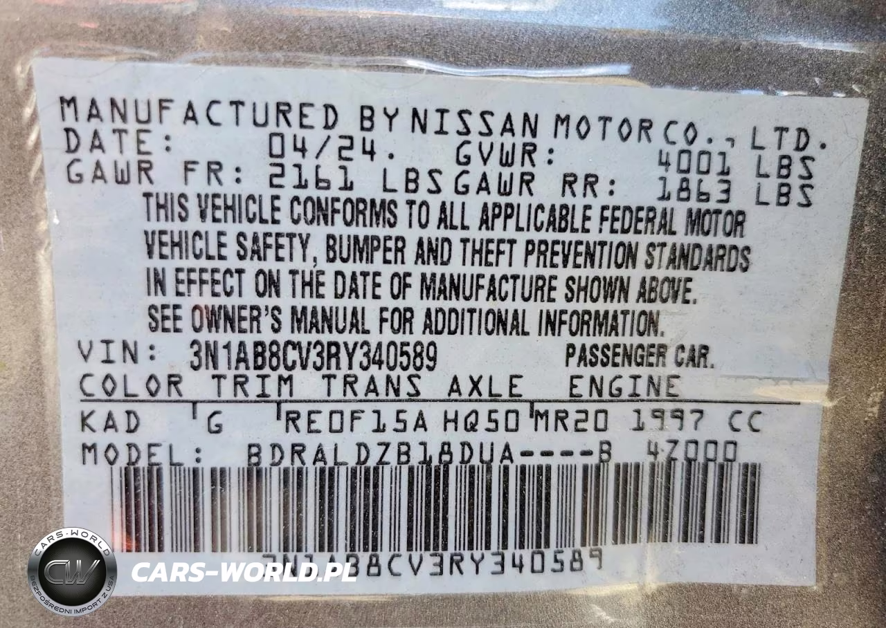 2024 Nissan Sentra Sv VIN:3N1AB8CV3RY340589 - 13