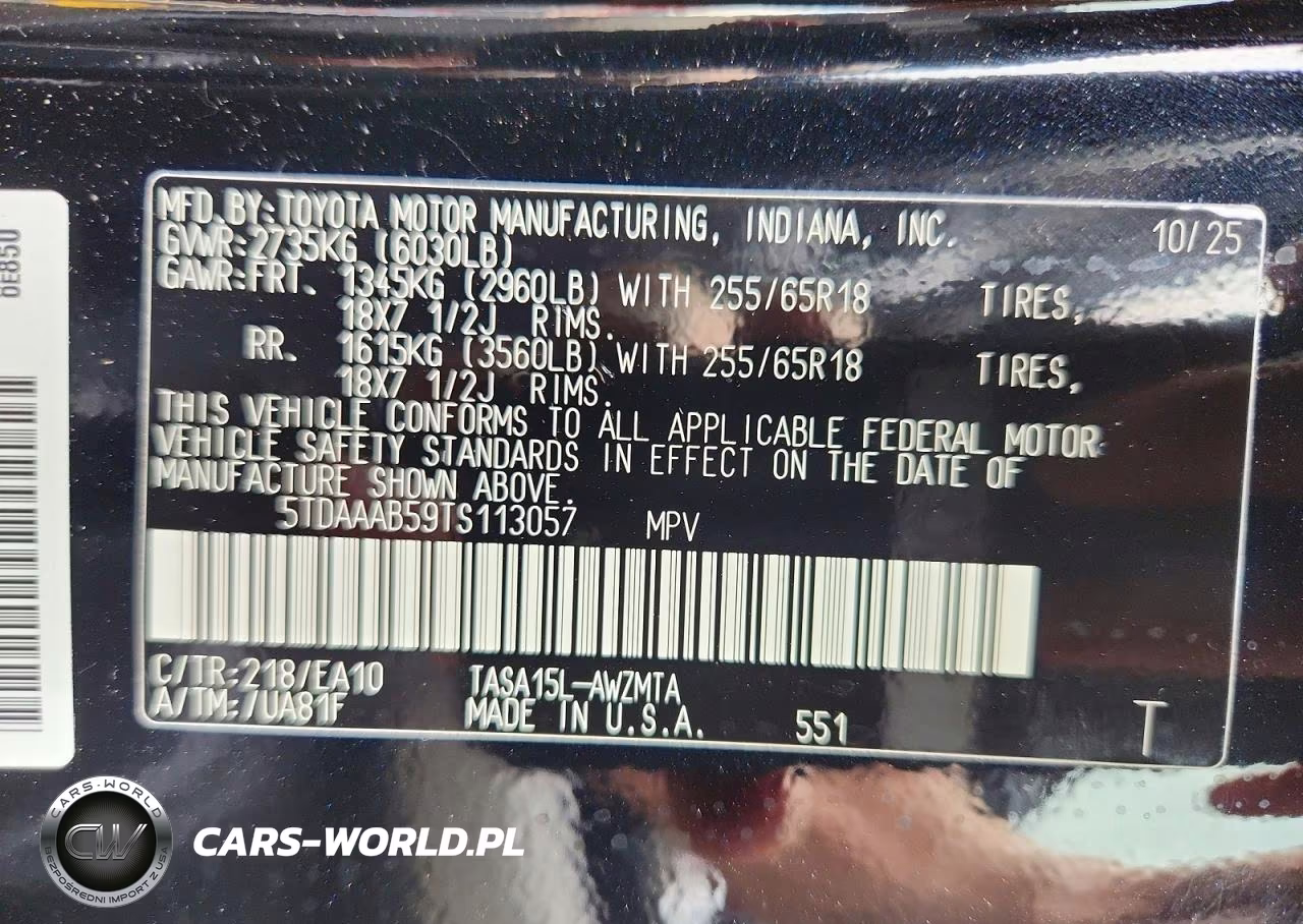 2026 Toyota Grand Highlander Xle VIN:5TDAAAB59TS113057 - 13