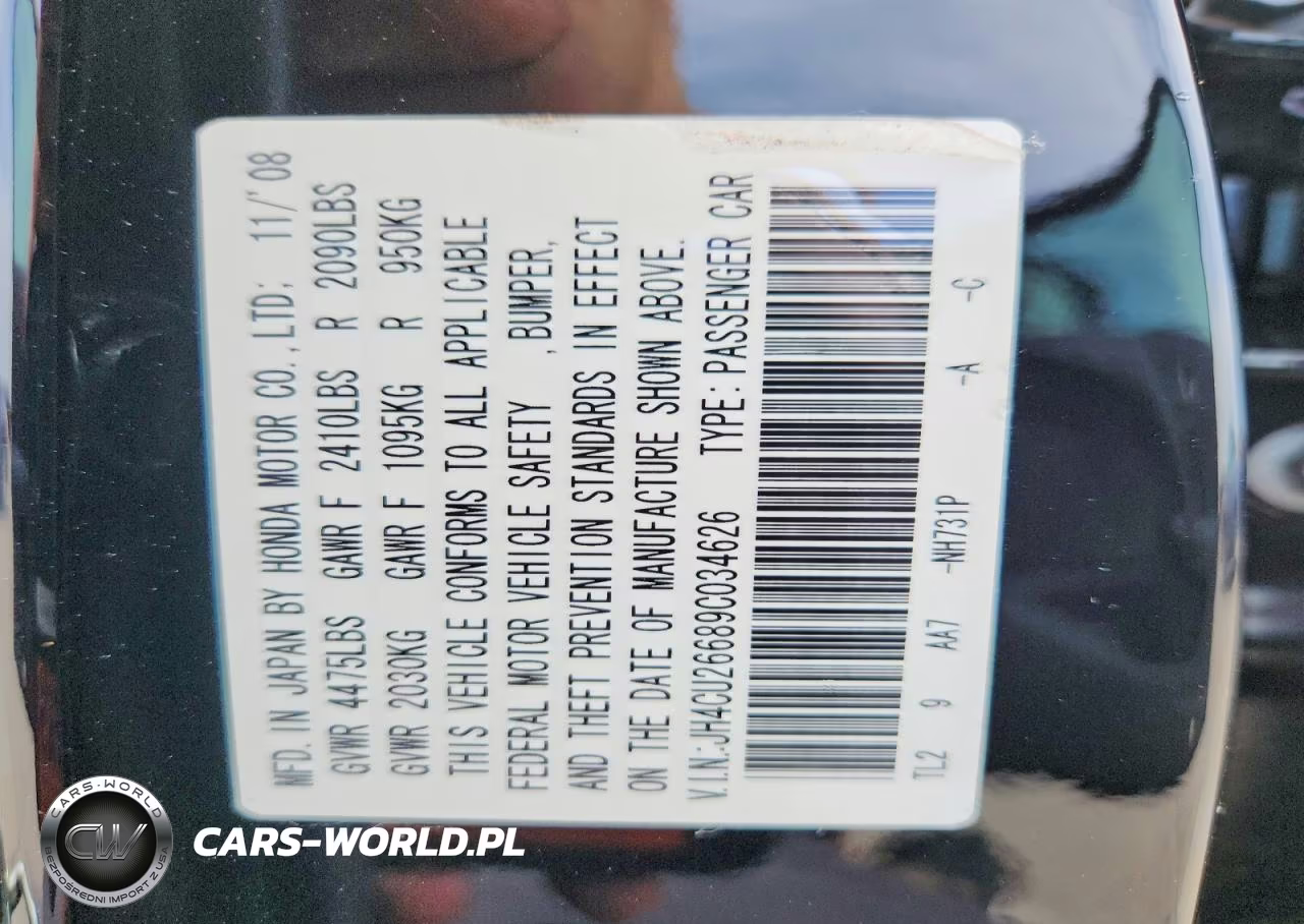 2009 Acura Tsx VIN:JH4CU26689C034626 - 12