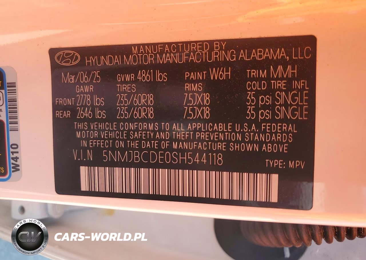 2025 Hyundai Tucson Sel VIN:5NMJBCDE0SH544118 - 13