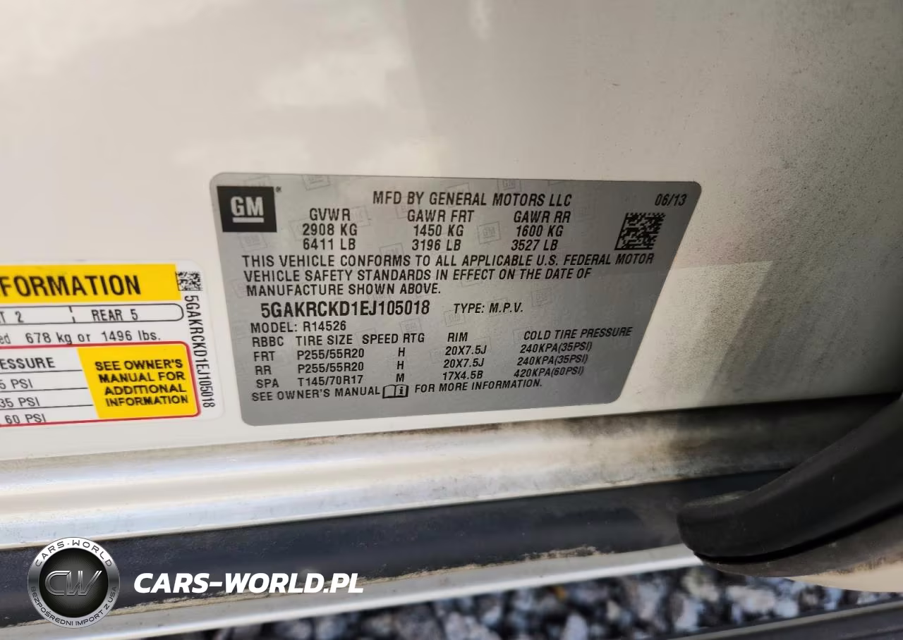 2014 Buick Enclave VIN:5GAKRCKD1EJ105018 - 14