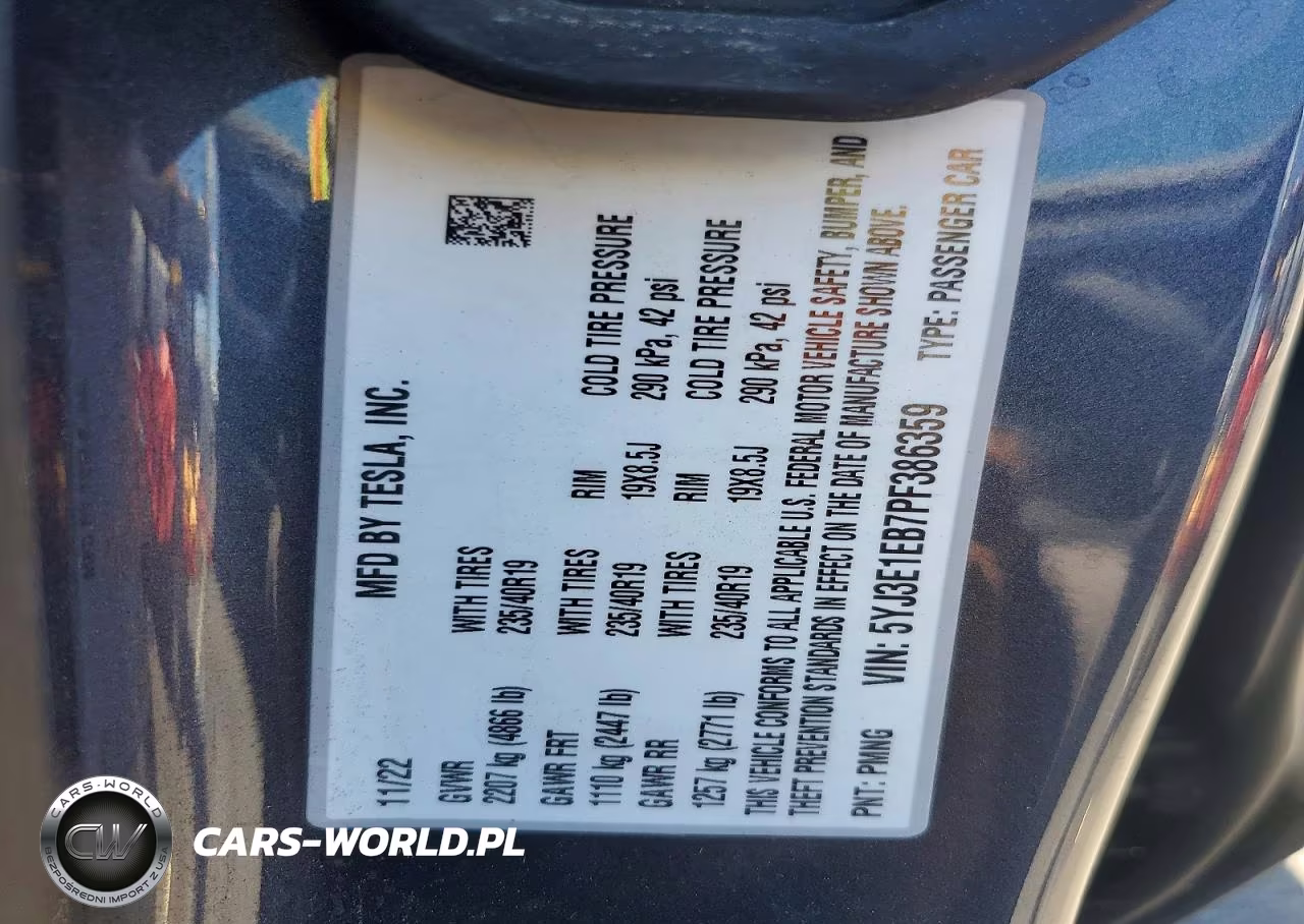 2023 Tesla Model 3 VIN:5YJ3E1EB7PF386359 - 13