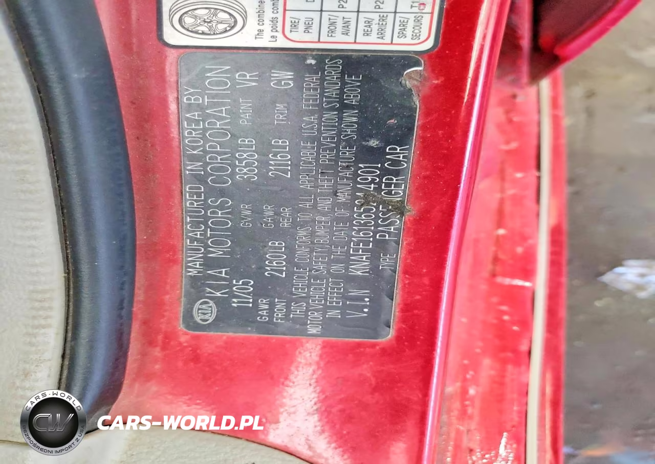 2006 Kia Spectra Spectra5 VIN:KNAFE161365244901 - 12