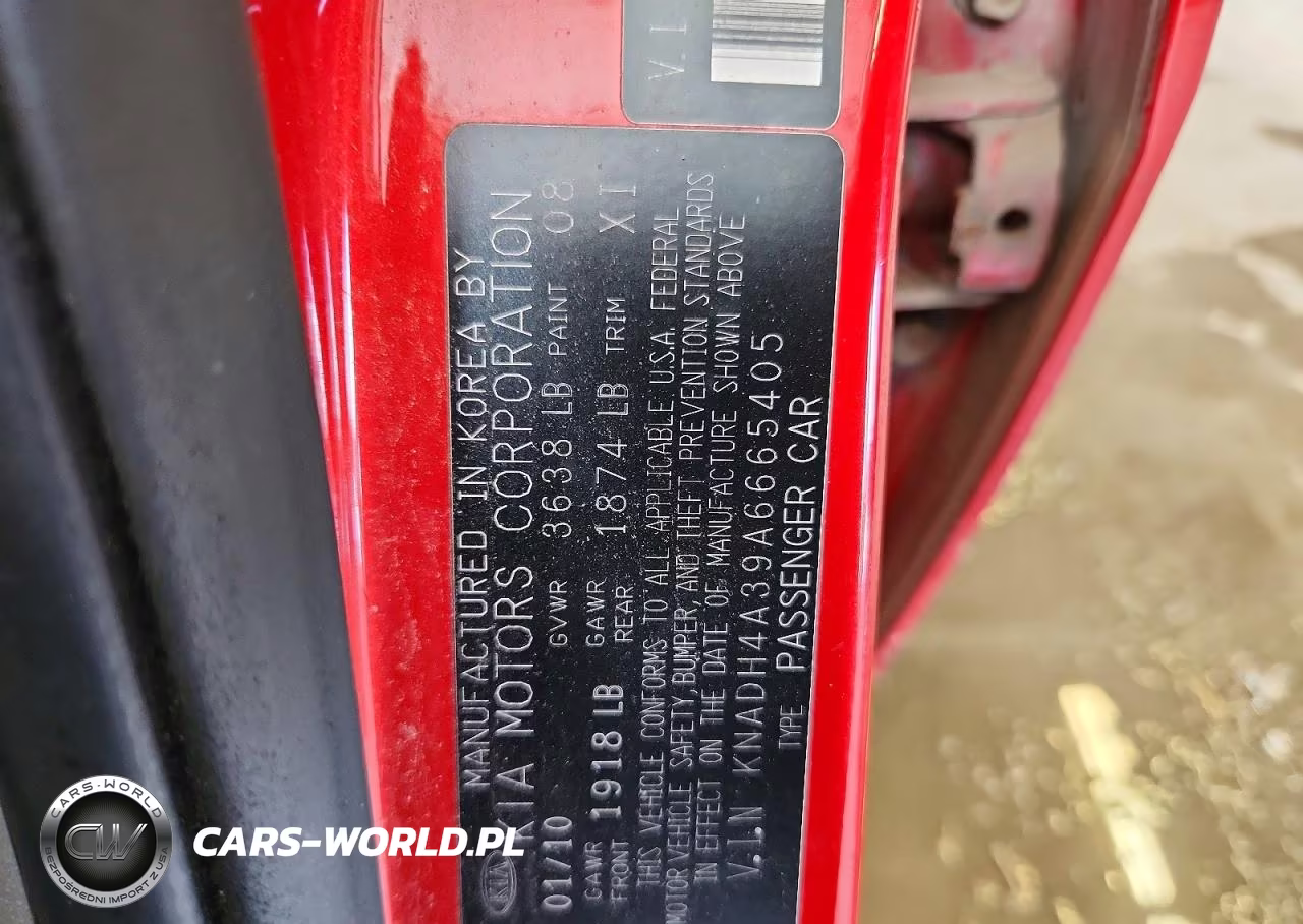 2010 Kia Rio Base VIN:KNADH4A39A6665405 - 12