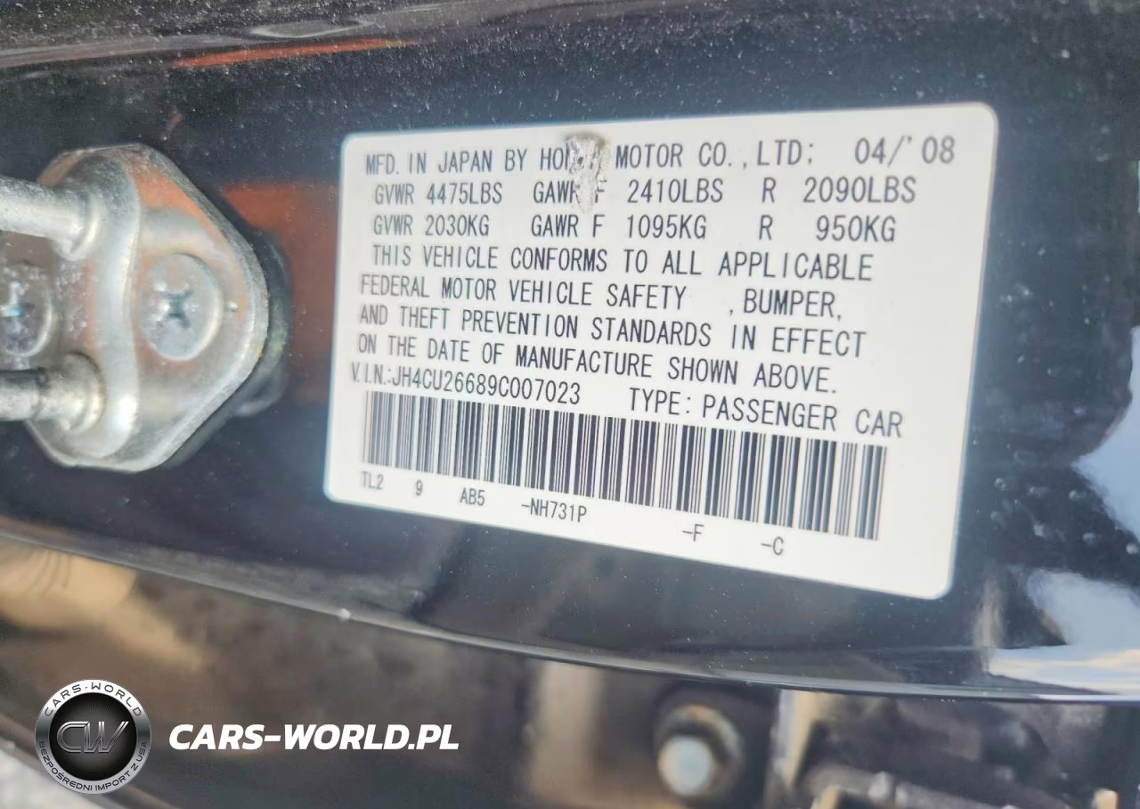 2009 Acura Tsx VIN:JH4CU26689C007023 - 13