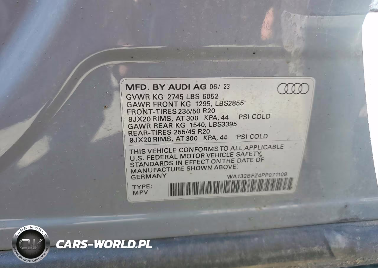 2023 Audi Q4 E-Tron Sportback Premium Plus VIN:WA132BFZ4PP071108 - 13
