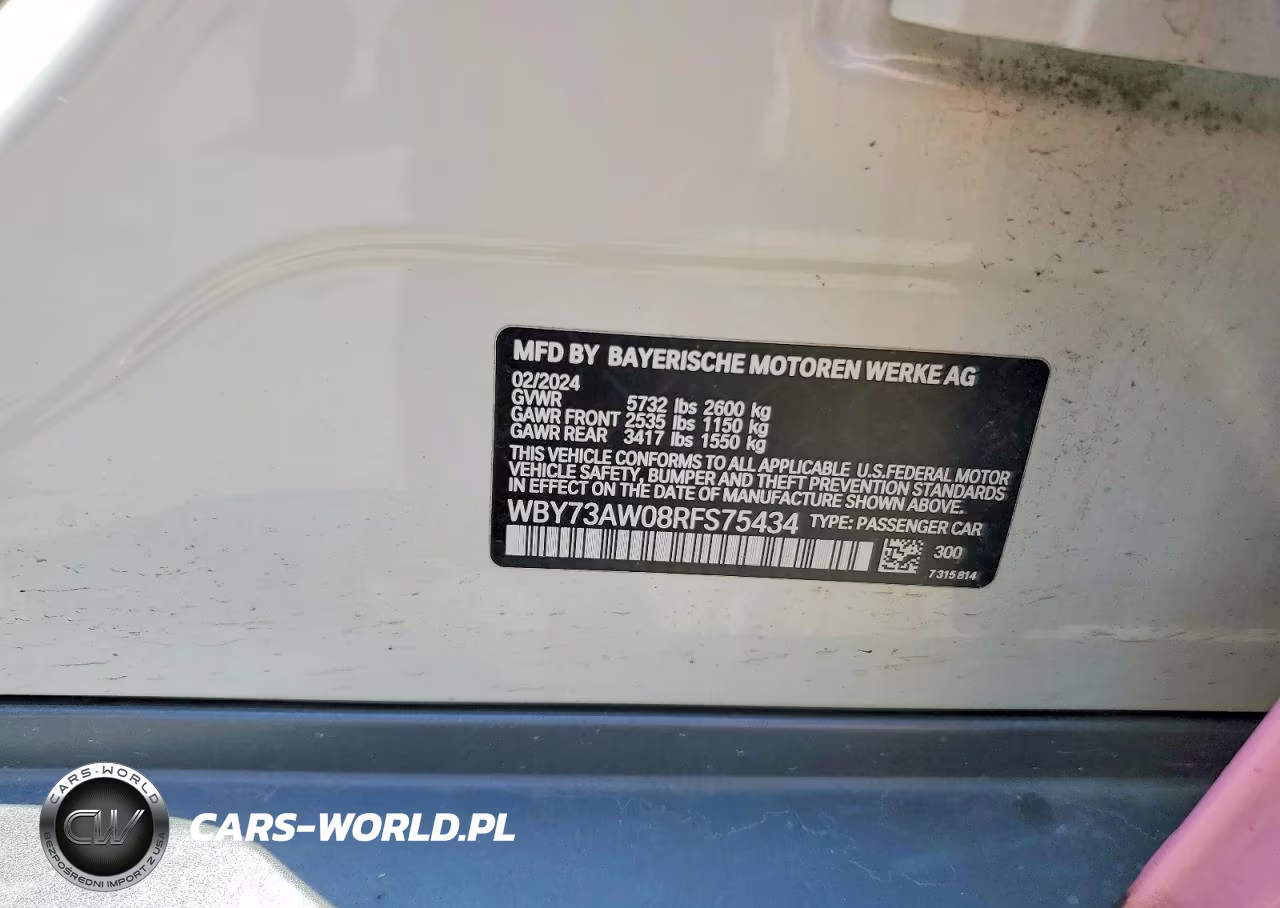 2024 BMW I4 Edrive 40 VIN:WBY73AW08RFS75434 - 12
