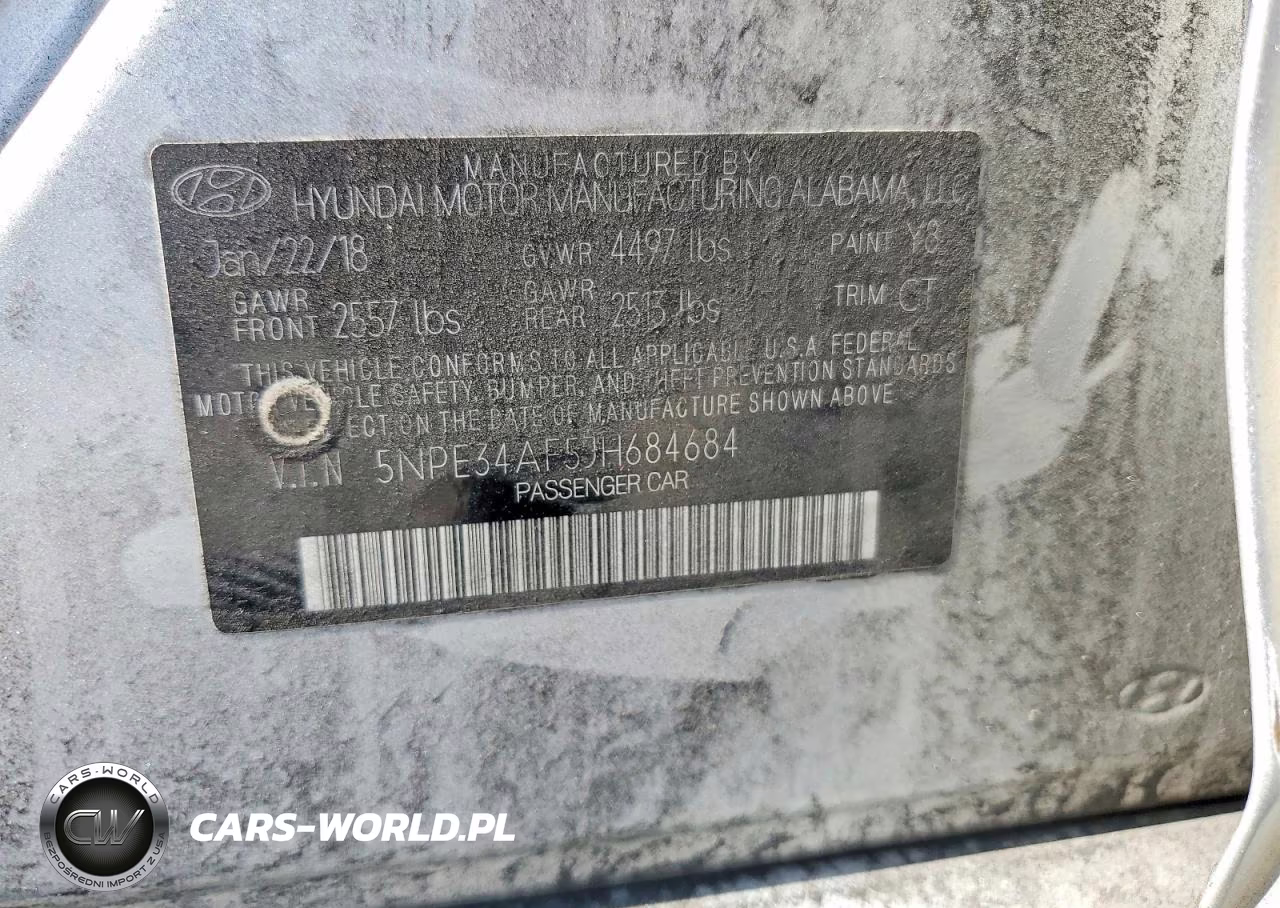 2018 Hyundai Sonata Sport VIN:5NPE34AF5JH684684 - 12