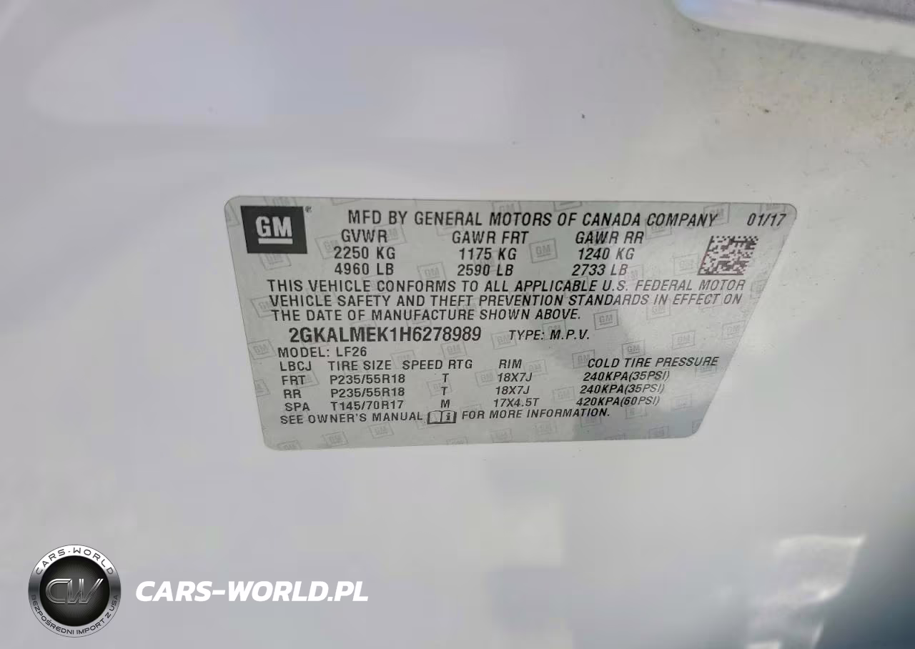 2017 GMC Terrain Sle VIN:2GKALMEK1H6278989 - 13