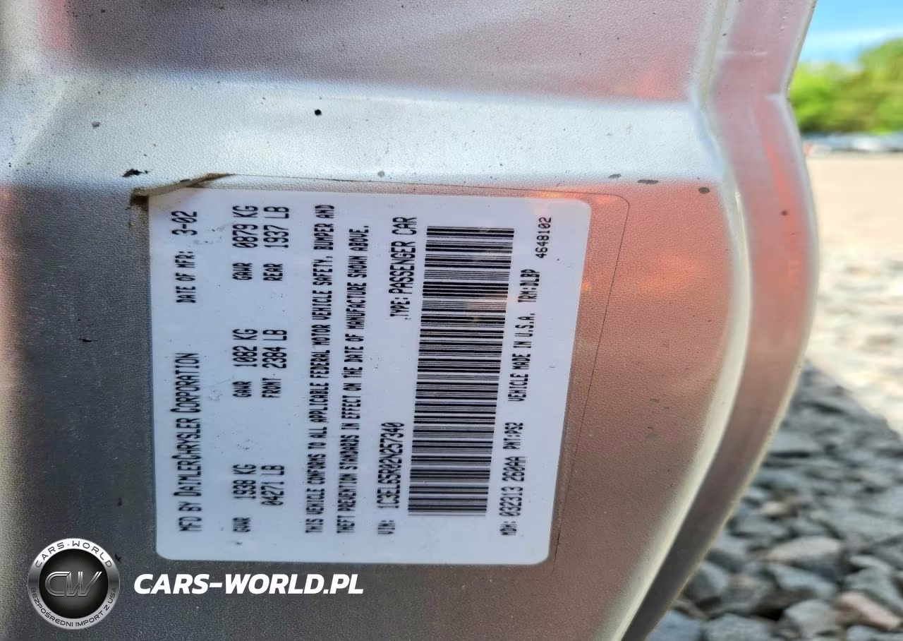 2002 Chrysler Sebring Limited VIN:1C3EL65R02N257340 - 12