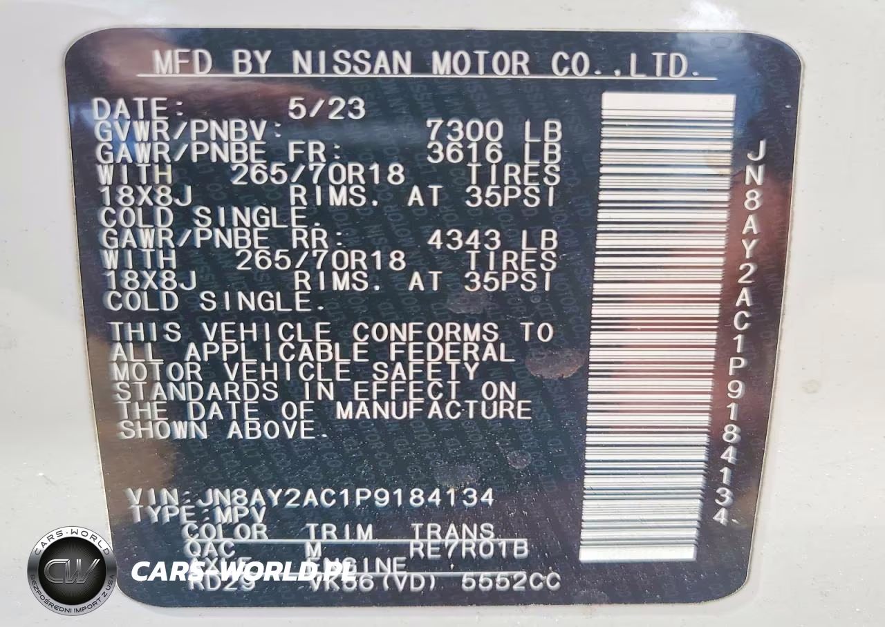 2023 Nissan Armada Sv VIN:JN8AY2AC1P9184134 - 13