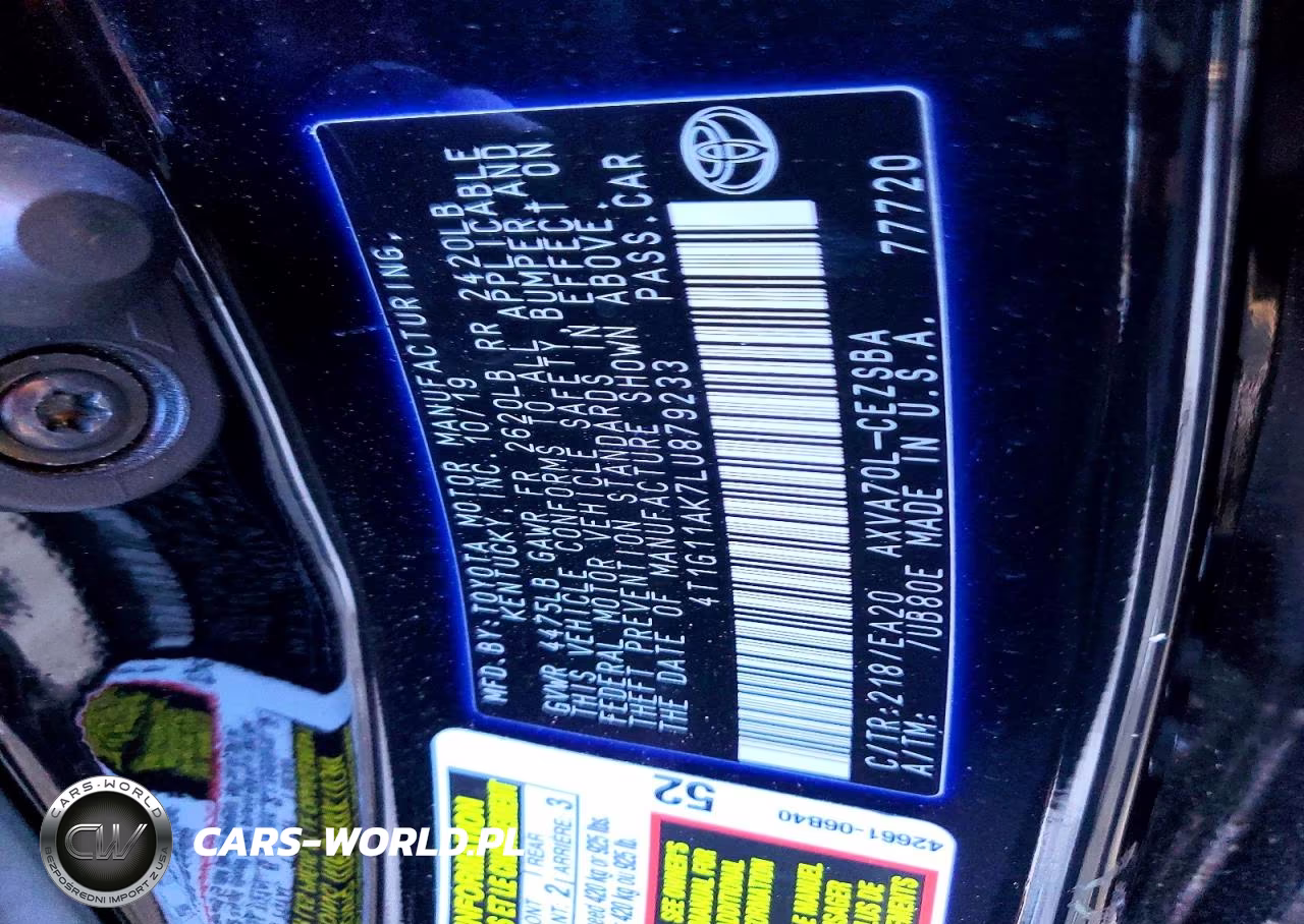 2020 Toyota Camry Se VIN:4T1G11AK7LU879233 - 12
