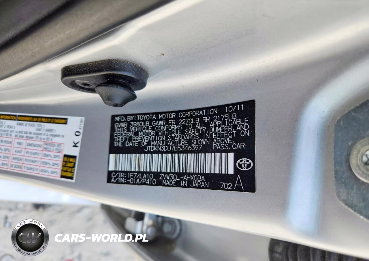 2011 Toyota Prius Five VIN:JTDKN3DU7B5346397 - 12