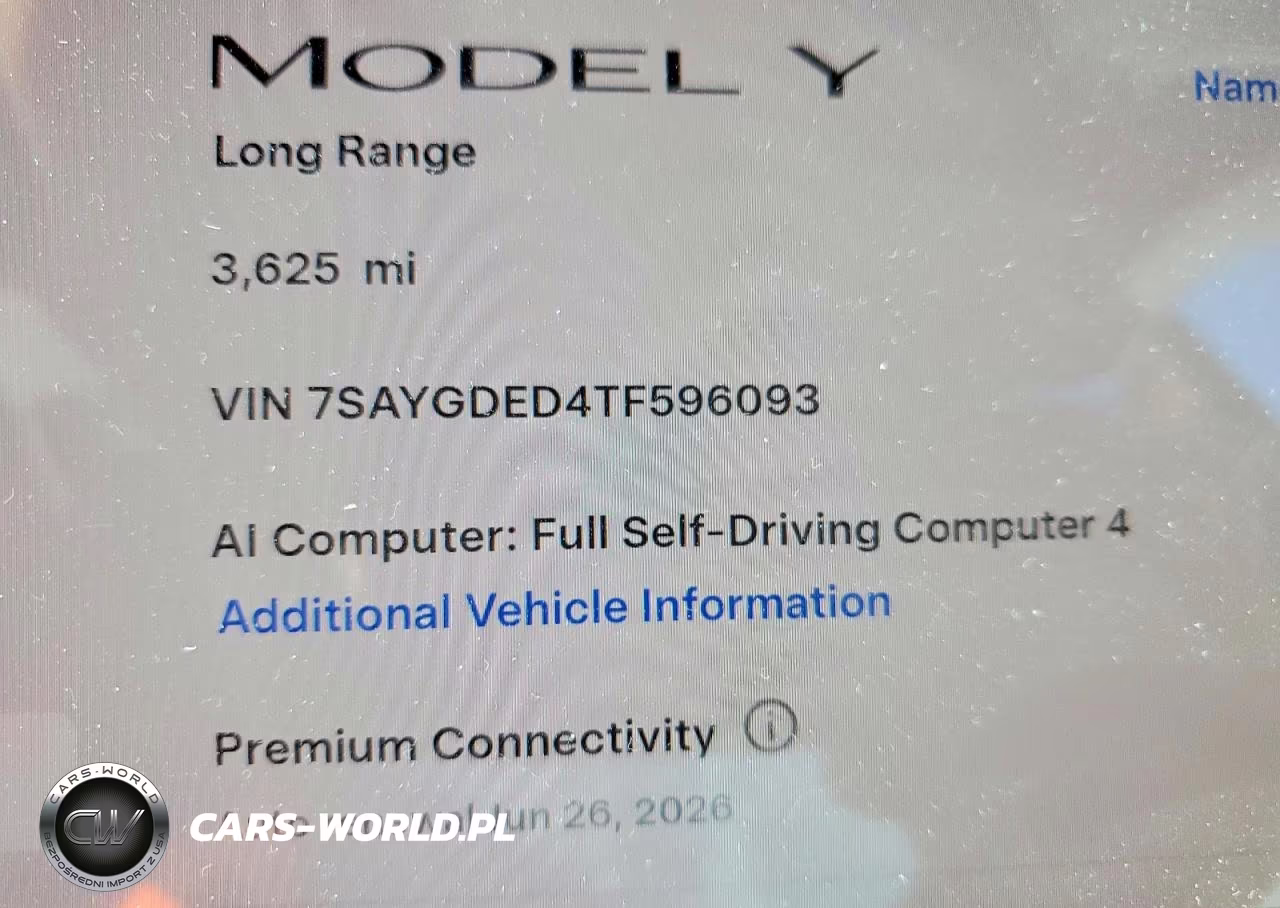 2026 Tesla Model Y VIN:7SAYGDED4TF596093 - 9