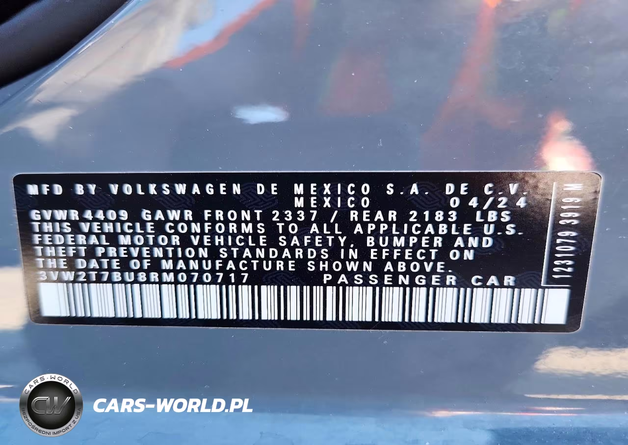 2024 Volkswagen Jetta Gli Autobahn VIN:3VW2T7BU8RM070717 - 12
