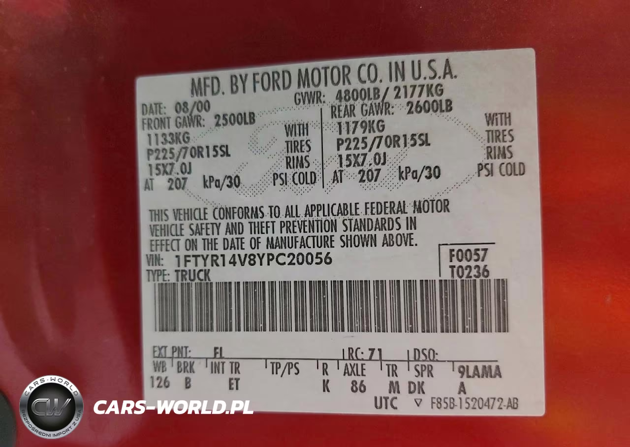 2000 Ford Ranger Super Cab VIN:1FTYR14V8YPC20056 - 12