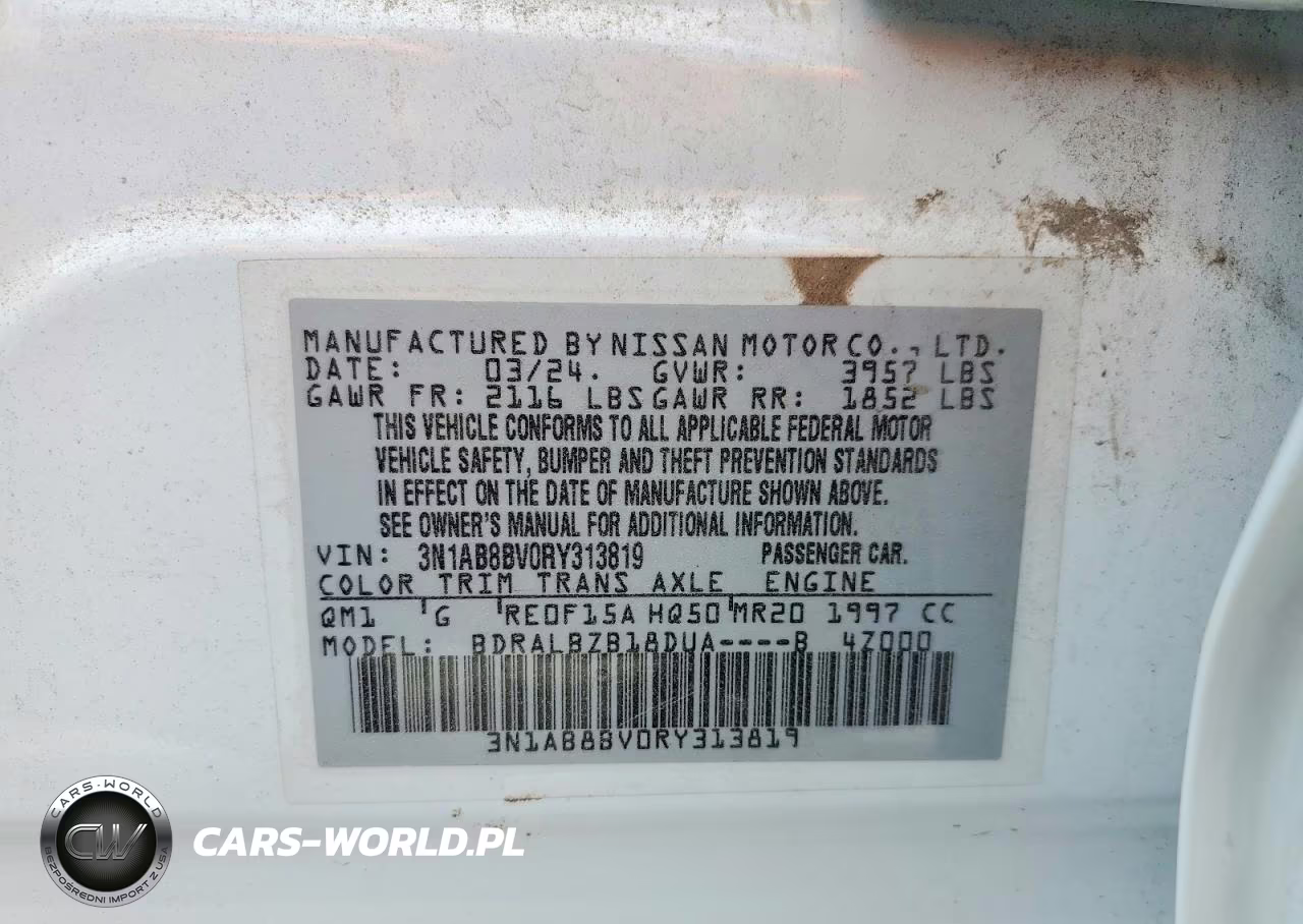 2024 Nissan Sentra S VIN:3N1AB8BV0RY313819 - 13