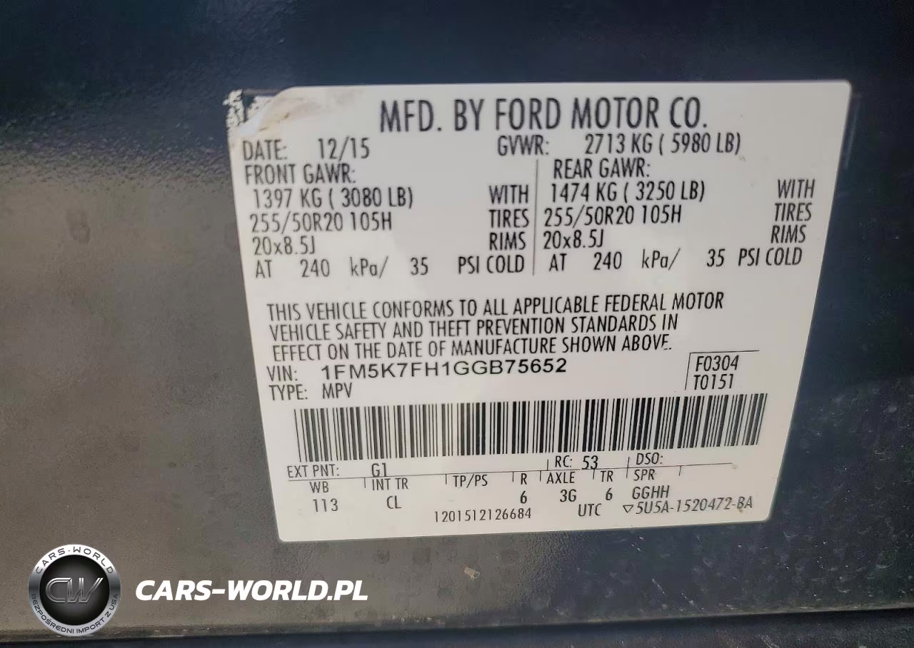 2016 Ford Explorer Limited VIN:1FM5K7FH1GGB75652 - 13