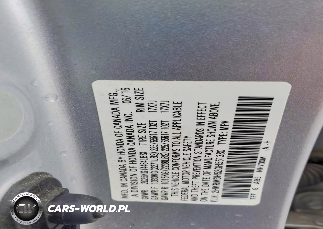 2016 Honda Cr-V Ex VIN:2HKRM3H52GH551380 - 13