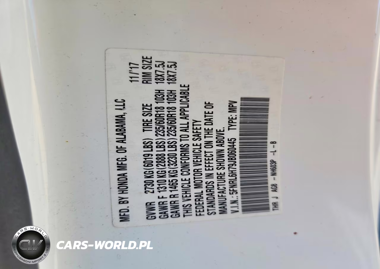 2018 Honda Odyssey Exl VIN:5FNRL6H79JB060445 - 13