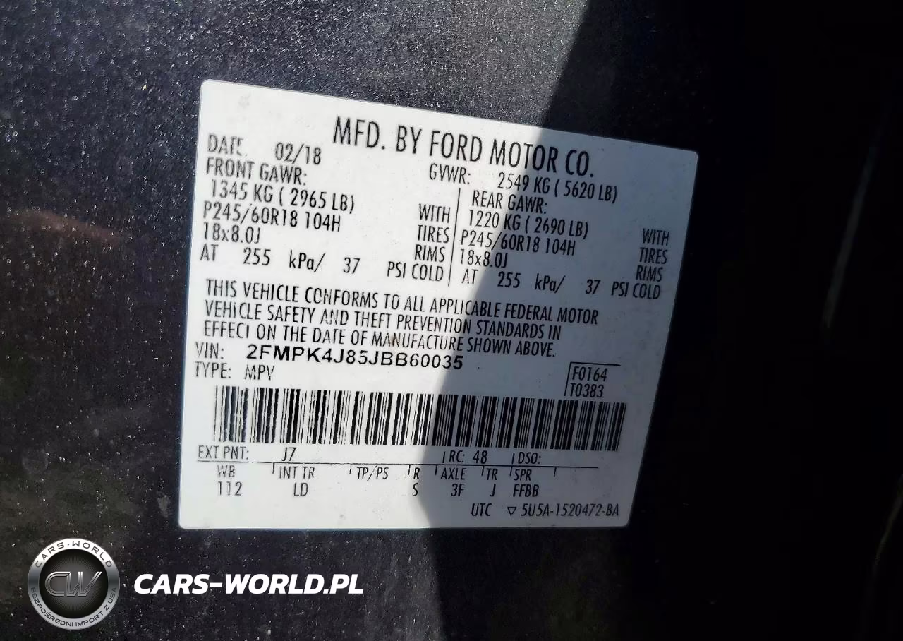 2018 Ford Edge Sel VIN:2FMPK4J85JBB60035 - 14