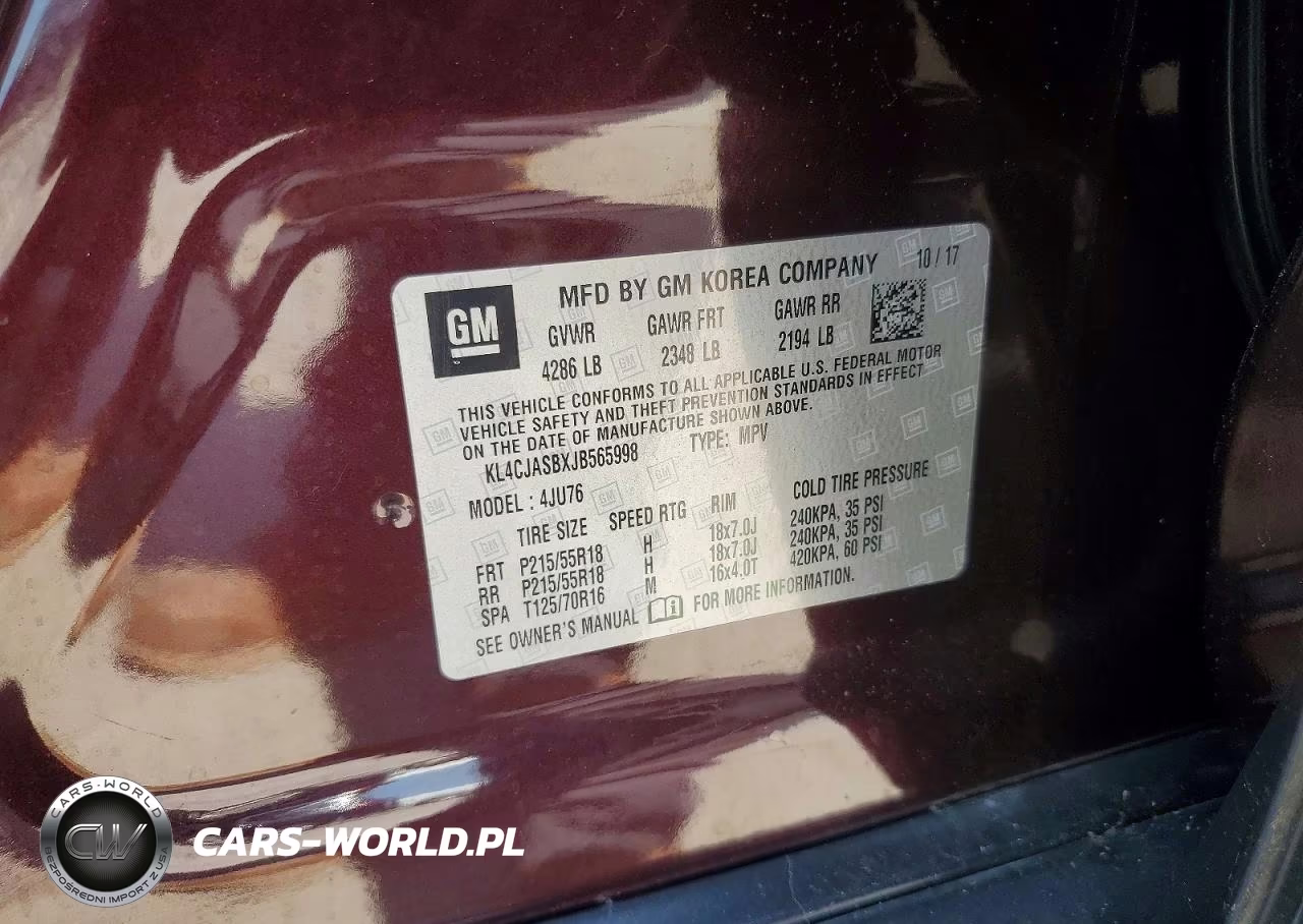 2018 Buick Encore Preferred VIN:KL4CJASBXJB565998 - 13