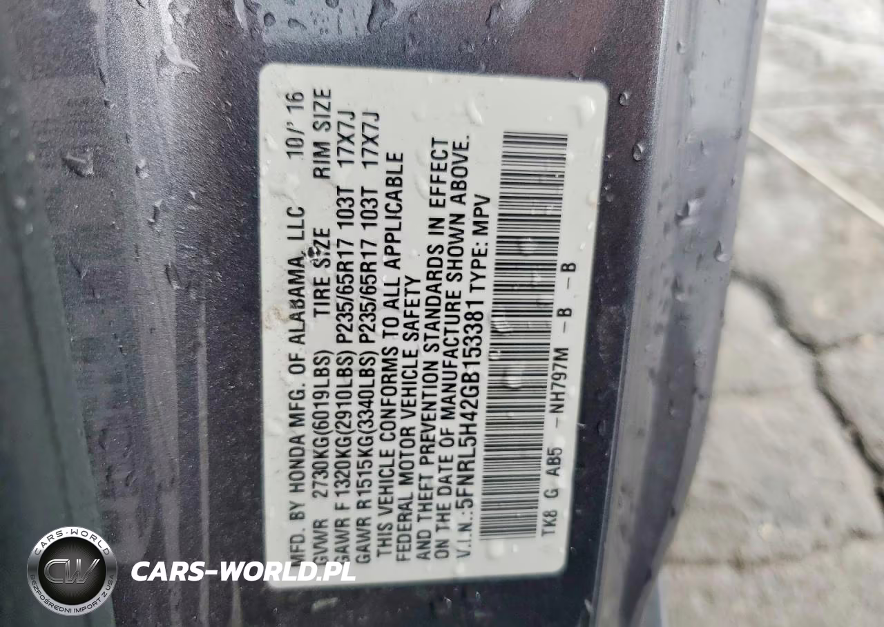 2016 Honda Odyssey Ex VIN:5FNRL5H42GB153381 - 14