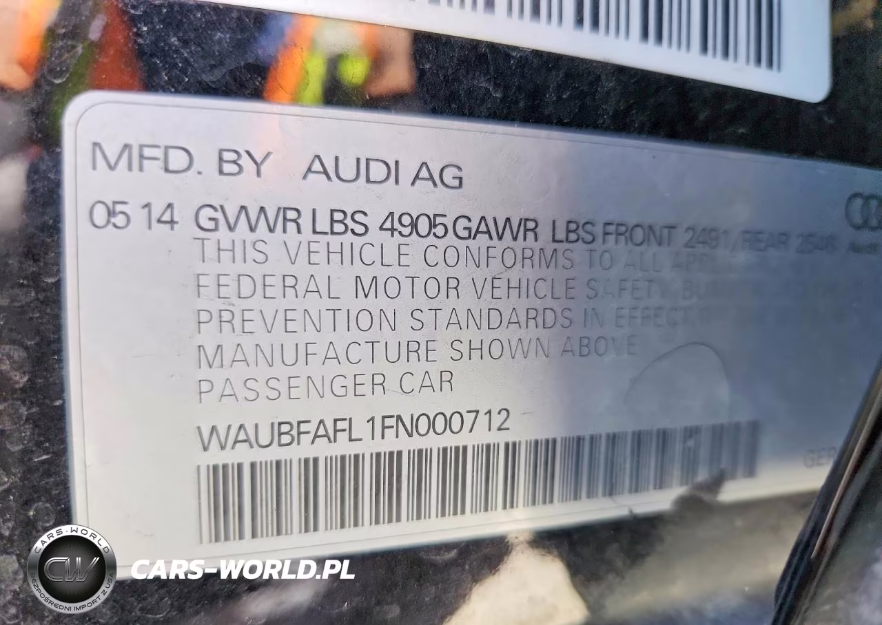 2015 Audi A4 Premium VIN:WAUBFAFL1FN000712 - 13