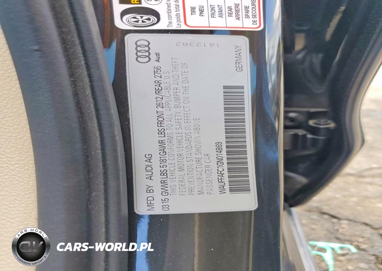 2016 Audi A6 Premium VIN:WAUFFAFC1GN014869 - 13