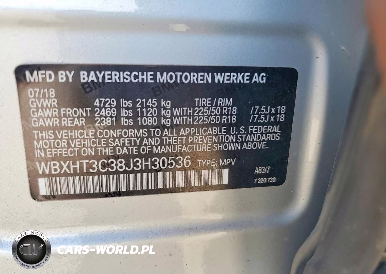 2018 BMW X1 xDrive28I VIN:WBXHT3C38J3H30536 - 13