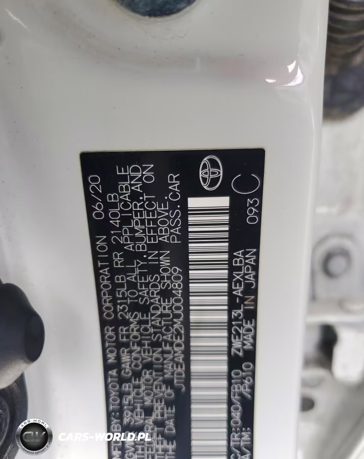2021 Toyota Corolla Le VIN:JTDEAMDE2MJ004809 - 12