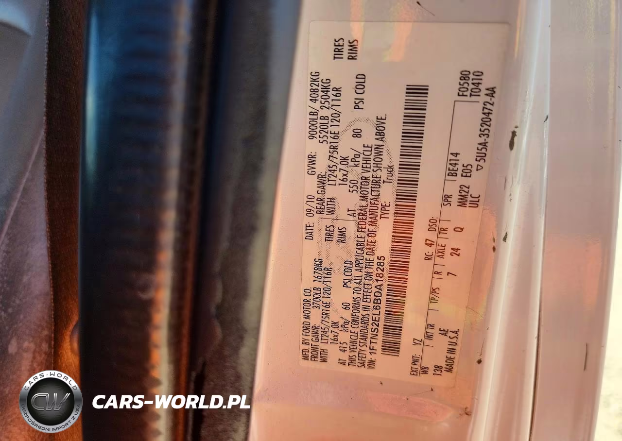 2011 Ford E250 Delivery Van VIN:1FTNS2EL6BDA18285 - 13