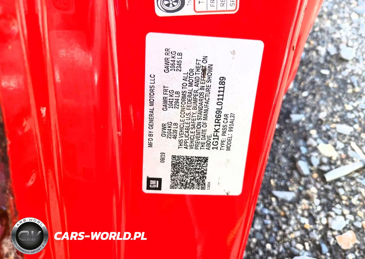 2020 Chevrolet Camaro Zl1 VIN:1G1FK1R69L0111189 - 12