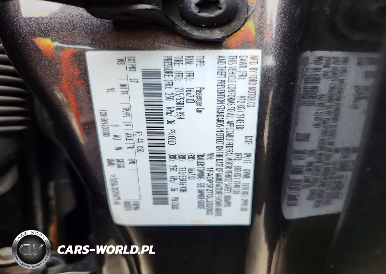 2016 Ford Focus Se VIN:1FADP3F27GL202002 - 12
