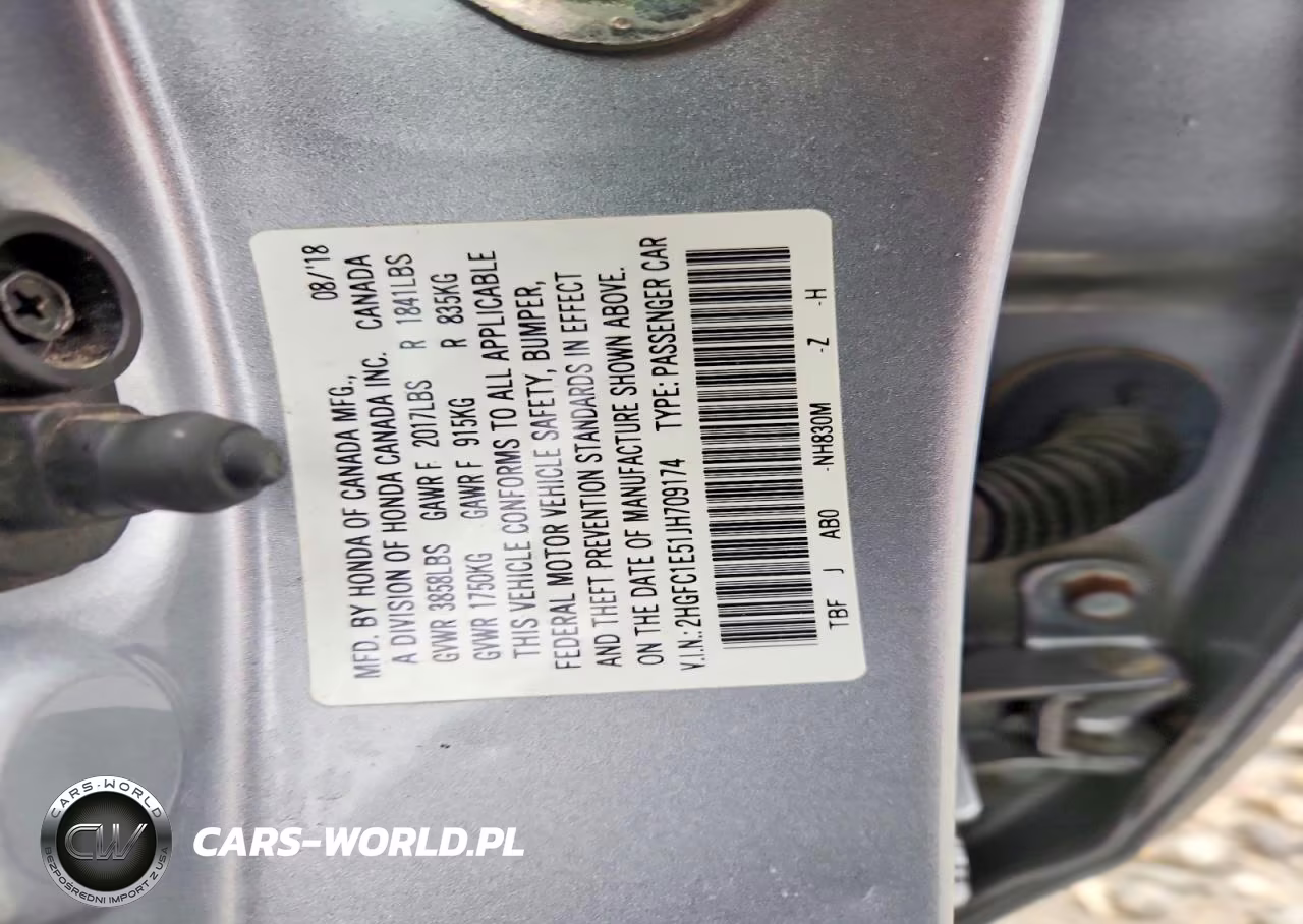 2018 Honda Civic Si VIN:2HGFC1E51JH709174 - 13