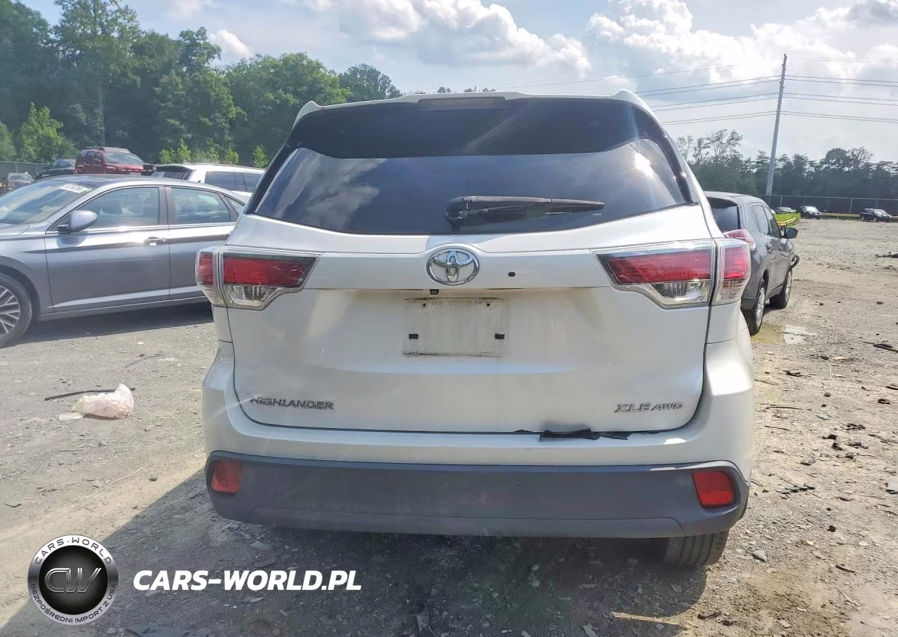 2015 Toyota Highlander Xle VIN:5TDJKRFH9FS161873 - 6