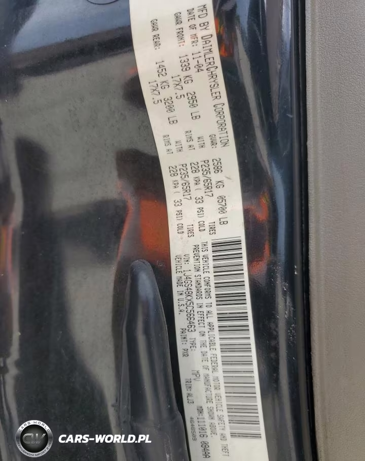 2005 Jeep Grand Cherokee Laredo VIN:1J4GS48KX5C566463 - 12