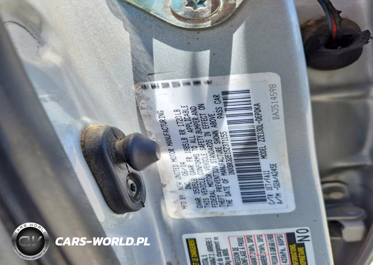 2005 Toyota Corolla Ce VIN:1NXBR32E15Z371155 - 12