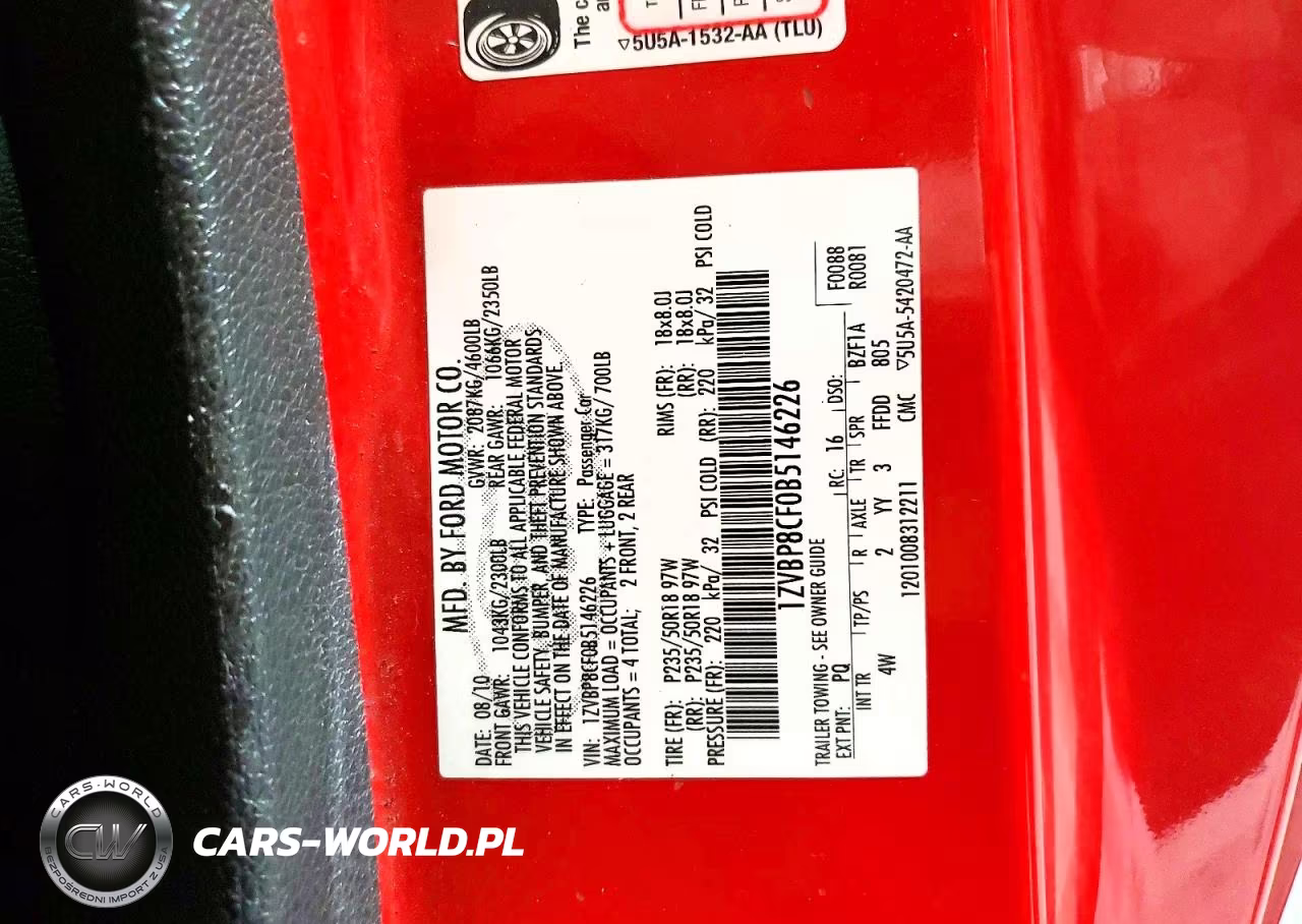 2011 Ford Mustang Gt VIN:1ZVBP8CF0B5146226 - 12
